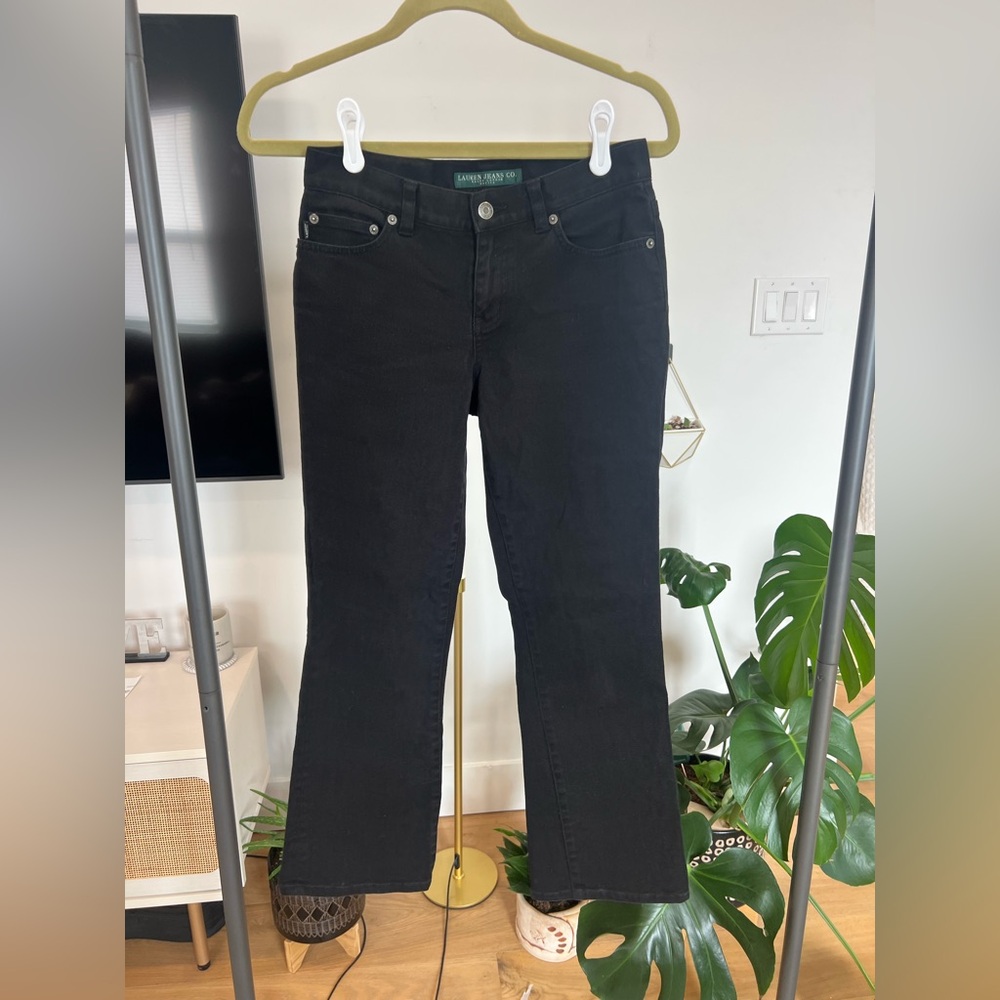Women’s RALPH LAUREN Straight Leg Black Jeans